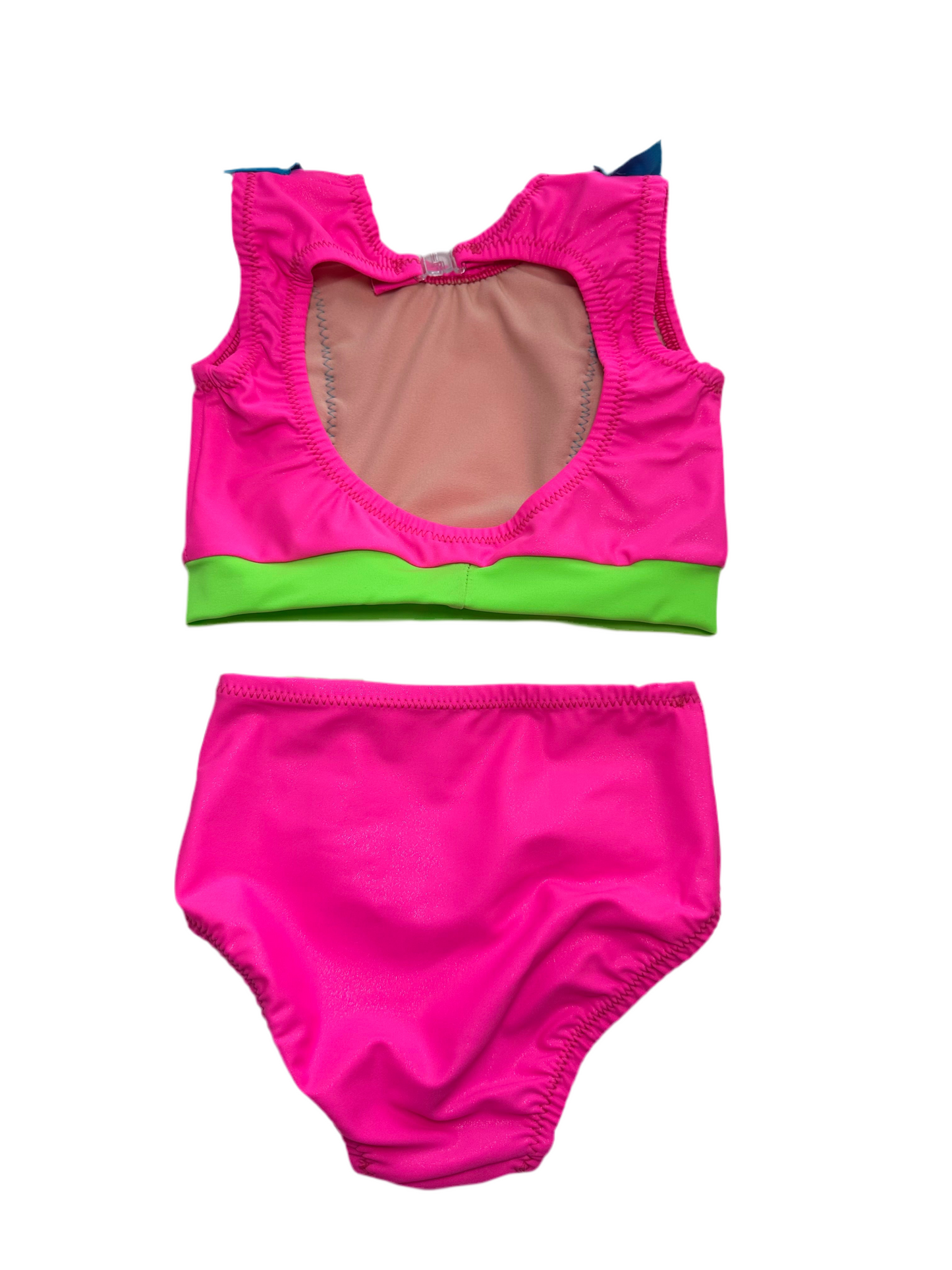 The Studio Standout ~ Neon Pink, Blue, & Lime Ruffle Dance Set