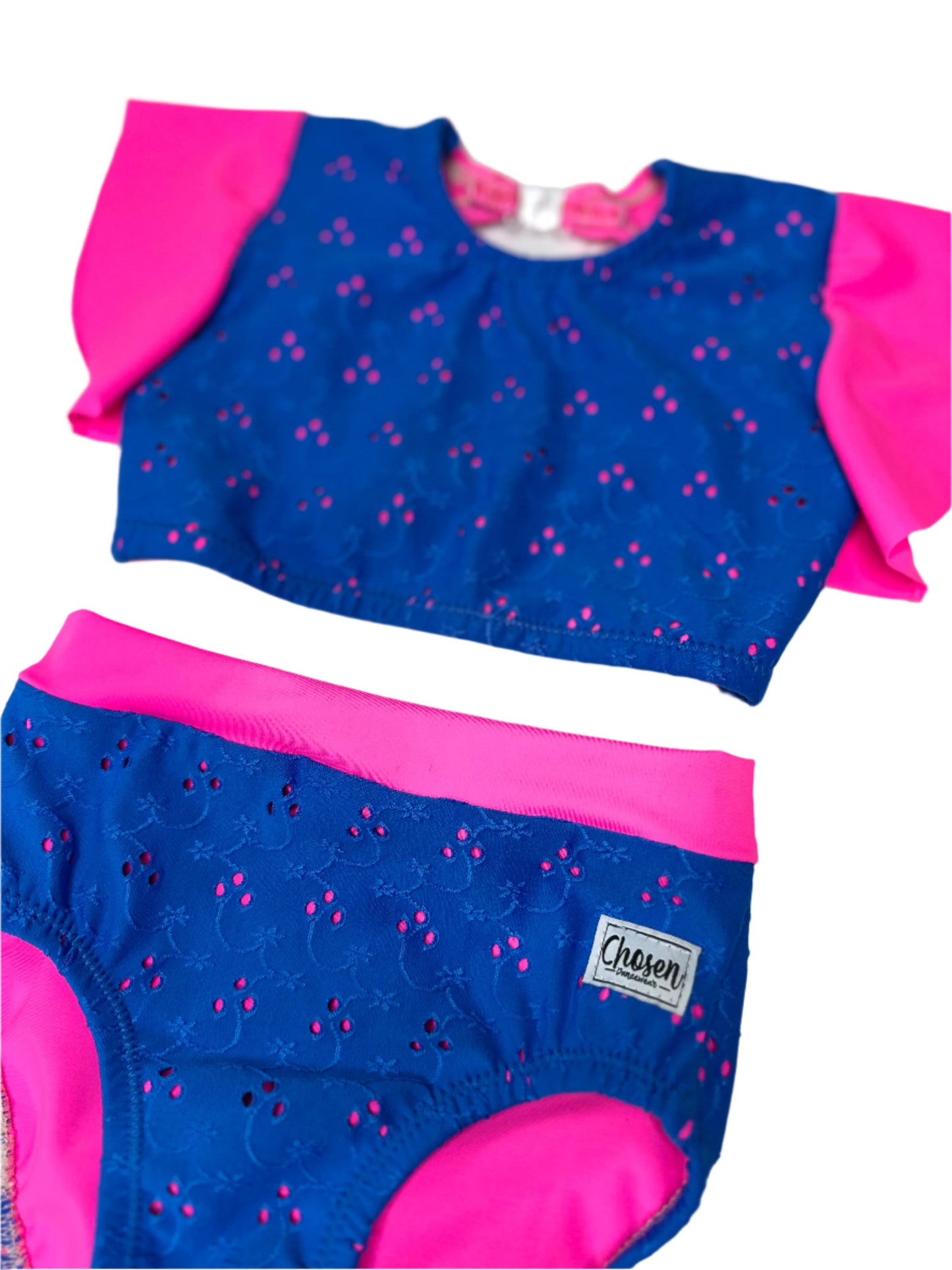 It’s A Vibe Royal Blue & Neon Pink Dance Set