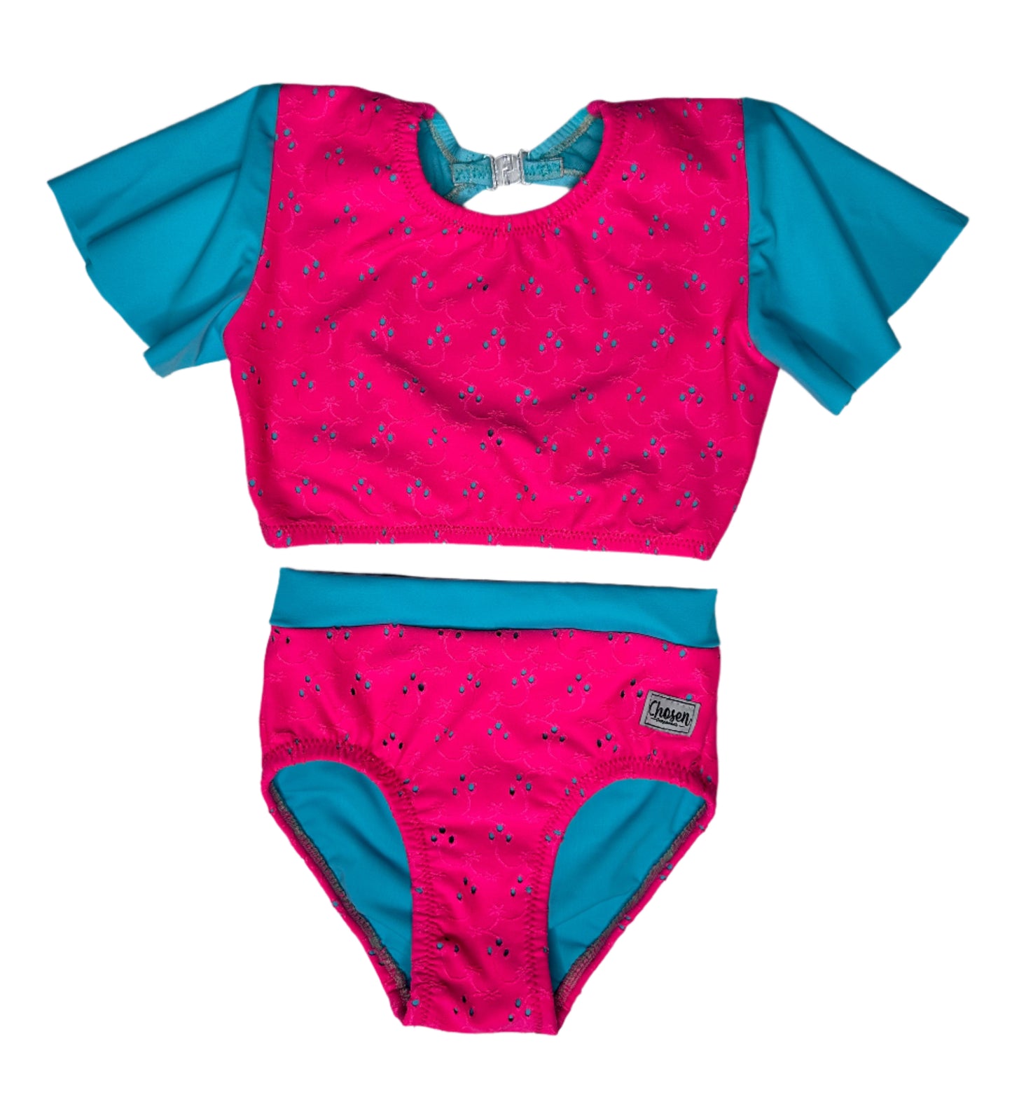 It’s A Vibe Aqua Blue & Neon Pink Dance Set