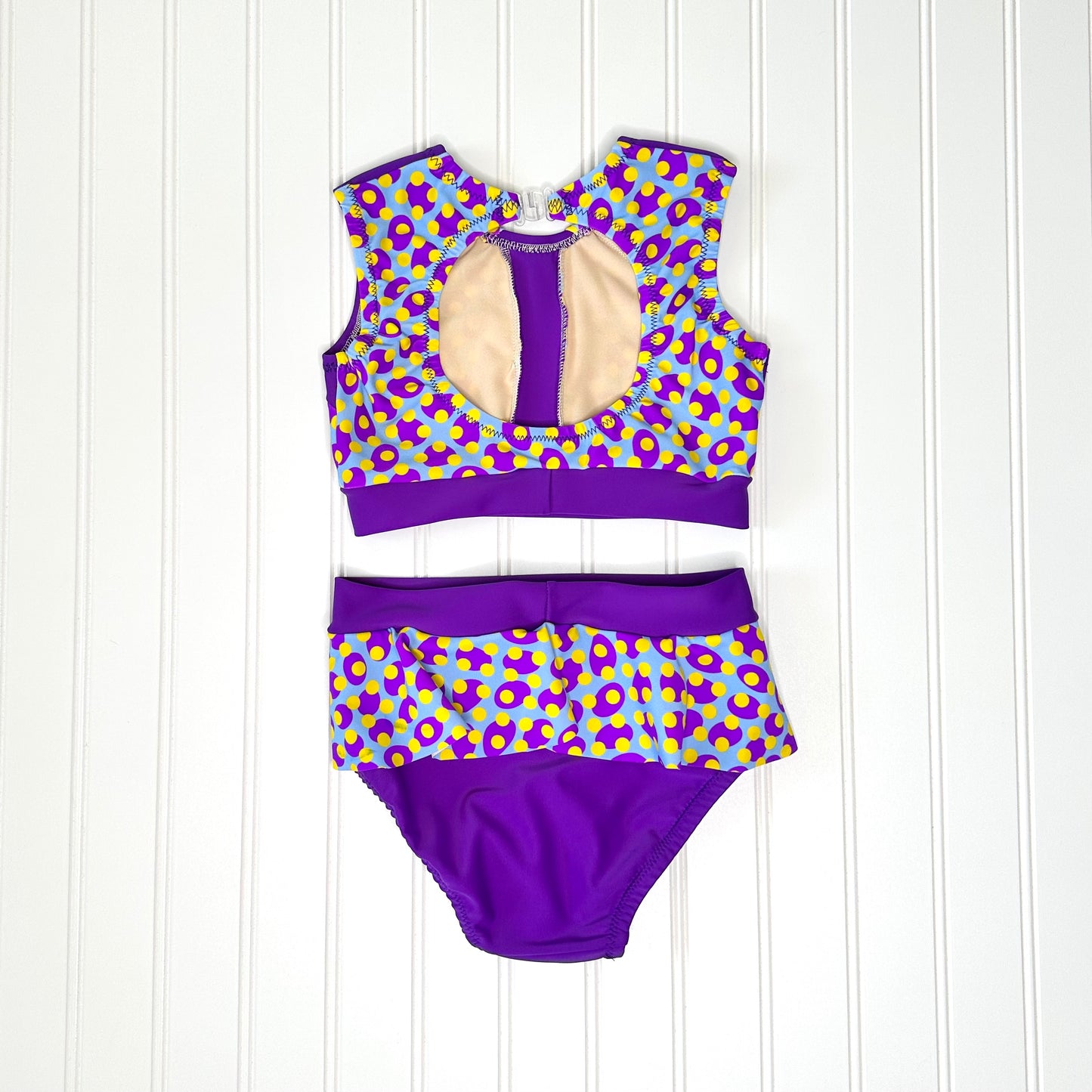 Purple Paradise Skirted Brief Set
